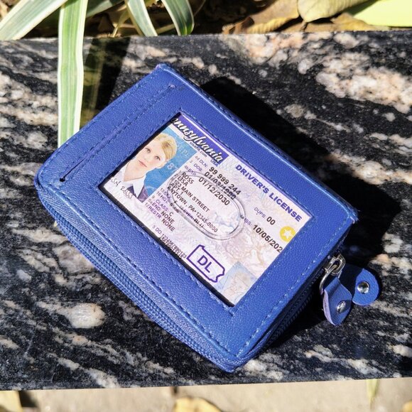 Leather Wallet for Women Palm Style with RFID Blocking Wallet - Picture 1 of 6